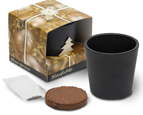 4121 - Keramiek pot, blauwspar